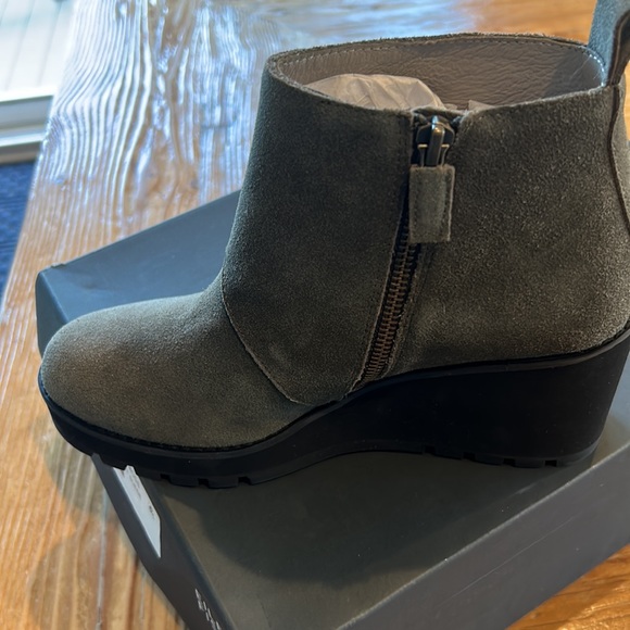 NEW Eileen Fisher Suede Booties - Picture 4 of 6